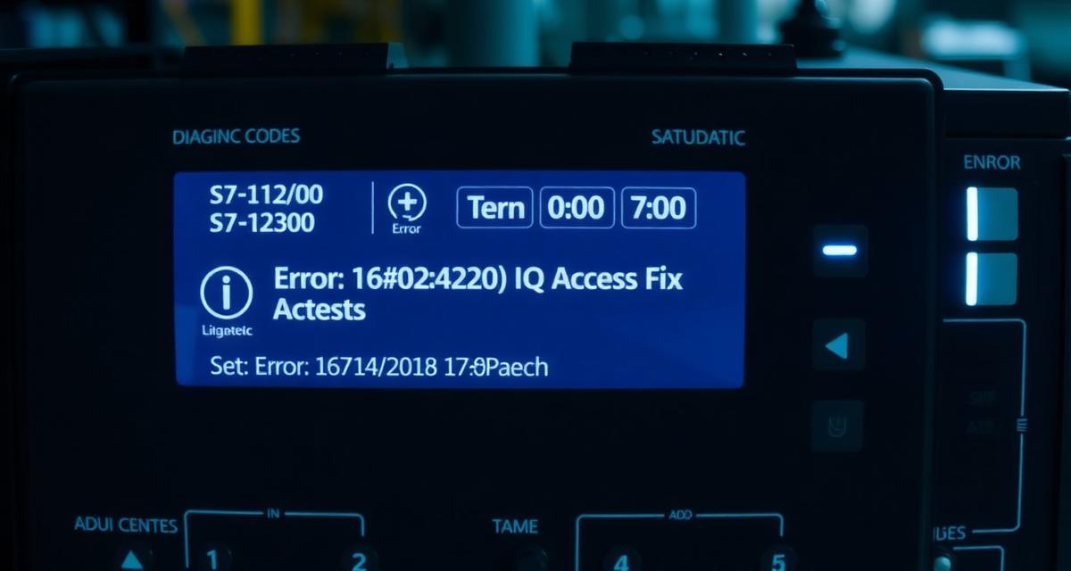 S7-1200 error 16#02:42:00 I/O access fix TIA Portal — PLC Diagnostics