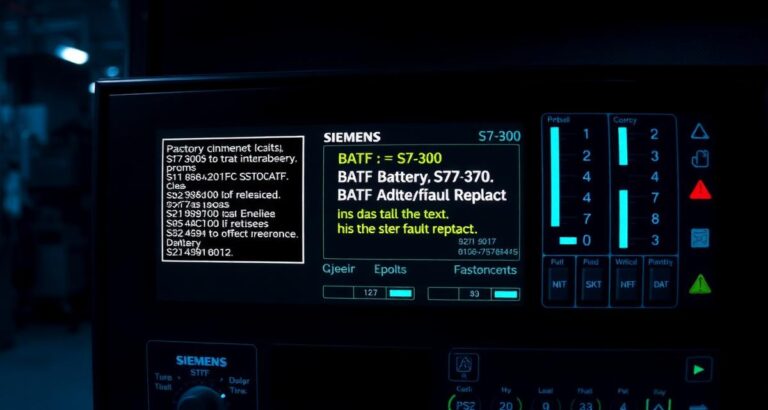 Siemens S7-300 BATF battery fault replacement procedure — PLC Diagnostics