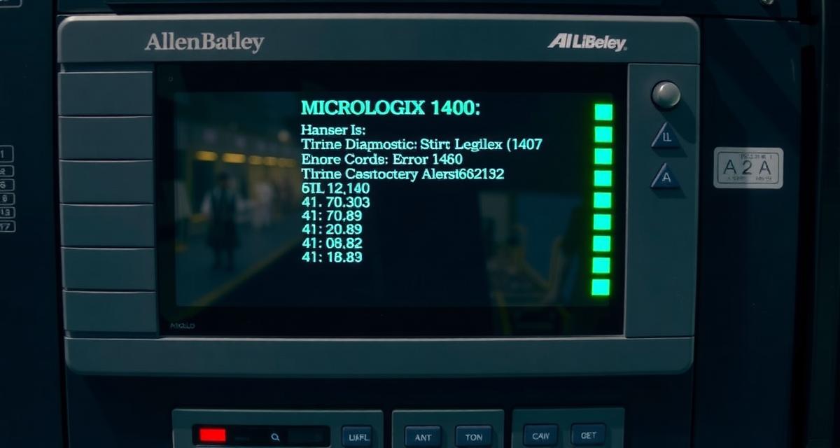 Allen-Bradley MicroLogix 1400 error codes complete list fix — PLC Diagnostics